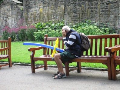 Man in Edinburgh Park