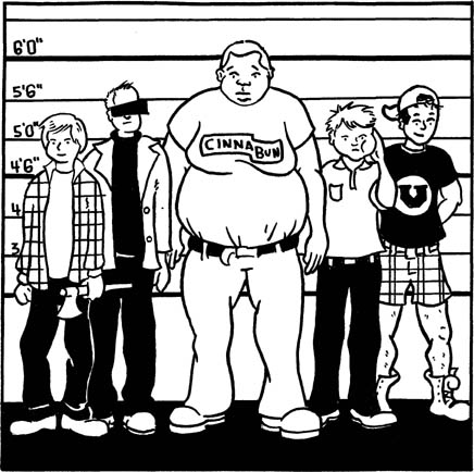 Illustration from Razorcake #37 by Brad Beshaw