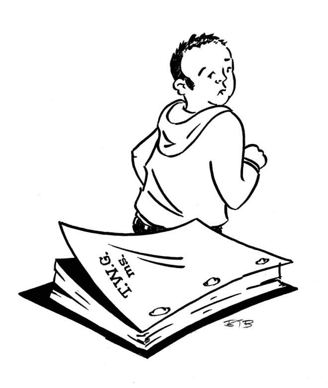 Illustration from Razorcake #44 by Brad Beshaw